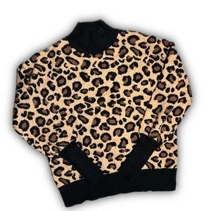 Rachael Zoe, small, leopard print? Turtleneck sweater